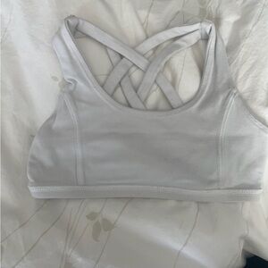 Ivivva White Crisscross Strappy Sports Bra